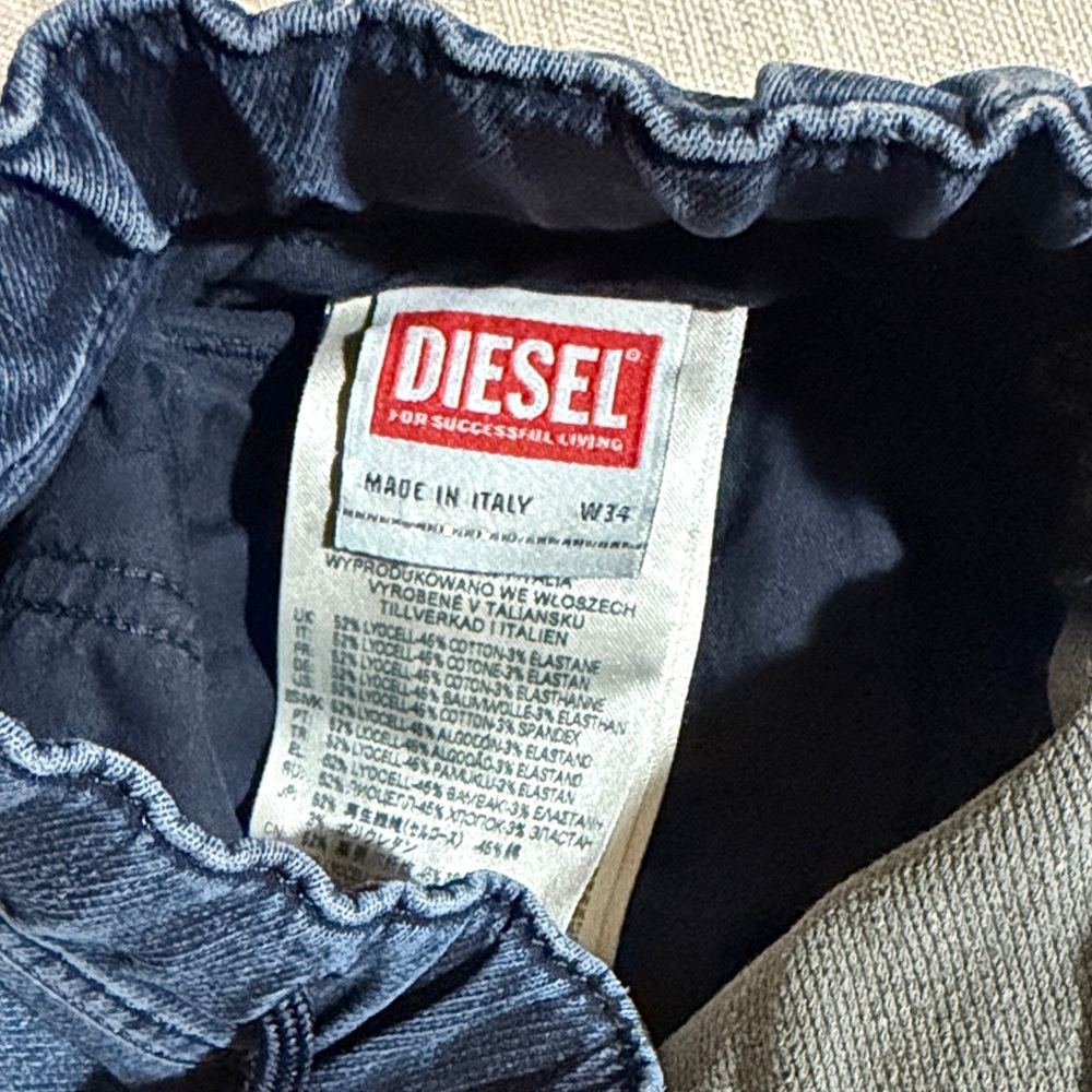 Diesel Dark Blue Jean Shorts for Men - Picture 5 of 7